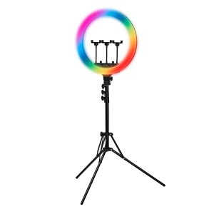 Lampă inelară RGB GLOW de 18" bsc cu trepied de 45W