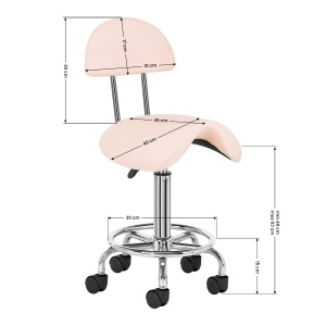 Scaun cosmetic 6001 roz - Img 2