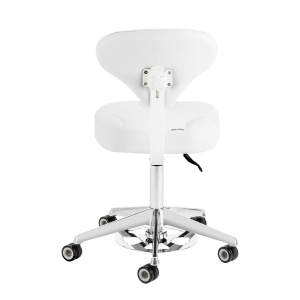 Scaun cosmetic Azzurro 156-F alb-zăpadă - Img 8