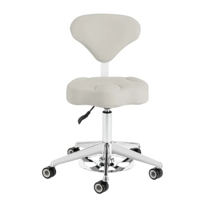 Scaun cosmetic Azzurro 156-F gri cu suport pentru scaun - Img 10