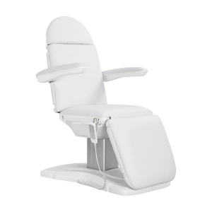 Scaun cosmetic electric Sillon Eclipse cu 3 motoare, alb