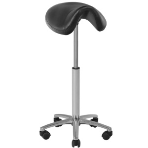 Scaun cosmetic-frizerie 001b înalt negru
