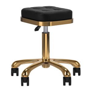 Scaun cosmetic M-1645 negru auriu