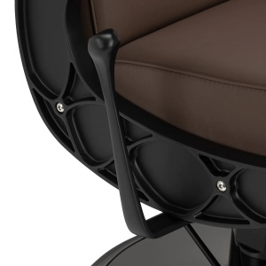 Scaun de frizerie Barber Gabbiano Continental maro - Img 8