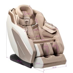 Scaun de masaj Sakura Prime 108 alb - Img 3