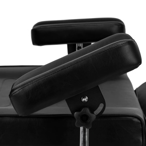 Scaun hidraulic pentru tatuaje PRO INK 322F, negru - Img 3