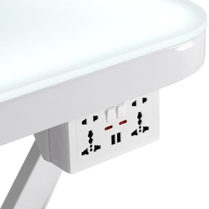 Masă electrică de îngrijire P4W 3 cu iluminare, albă - Img 2