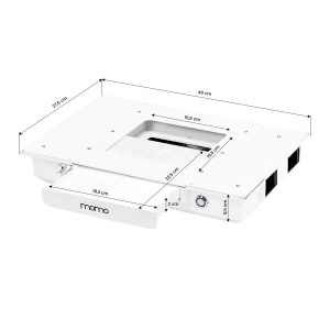 Măsuță cosmetică cu aspirator incorporat G031 albă - Img 2