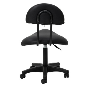 Scaun cosmetic 6001 negru cu bază neagră - Img 7