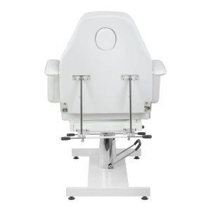 Scaun cosmetic hidraulic Sillon 210 cu suport alb - Img 4
