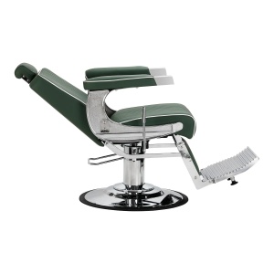 Scaun de frizerie Gabbiano Visionerio, cadru cromat verde - Img 11