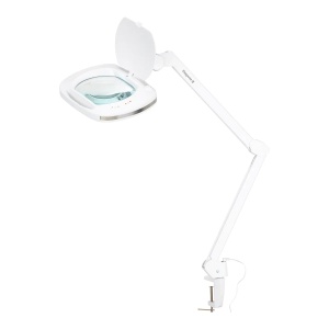 Lampă cu lupă Elegante 6030 cu 60 de LED-uri SMD pentru blaturi de lucru, cu intensitate luminoasă reglabilă