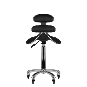 Scaun cosmetic înalt negru Roll Speed AM-880 - Img 5