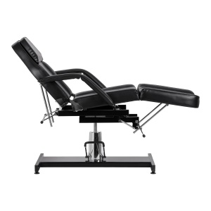 Scaun de pedichiură hidraulic Sillon 210 cu funcție de balansare și suport pentru picioare divizat, negru - Img 6