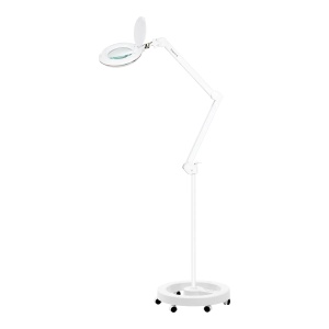 Lampă cu lupă Elegante 6031 cu 60 de LED-uri 3D SMD, completă cu suport reglabil și control al intensității luminii