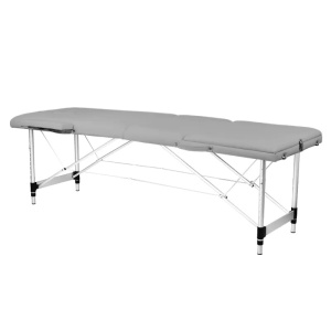 Masă de masaj pliabilă BALANCE din aluminiu, 3 segmente, gri