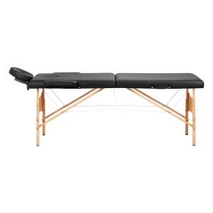 Masă de masaj pliabilă BALANCE din lemn cu 2 segmente 190x70 neagră - Img 10
