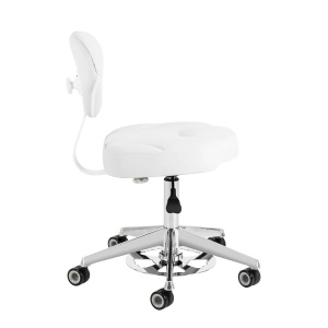 Scaun cosmetic Azzurro 156-F alb-zăpadă - Img 9