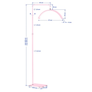 Lampă de tratament pentru gene strălucitoare MOMO MX6 roz - Img 5