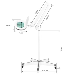 Lampă elegantă cu lupă LED 6028 6028, SMD 5D, cu intensitate luminoasă regulată - Img 3