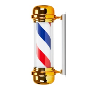 Reclama lunimoasa pentru frizerie BB-02 auriu mare - Img 3