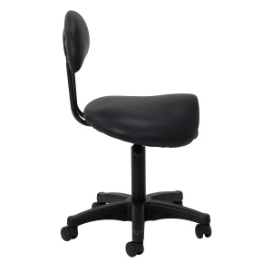 Scaun cosmetic 6001 negru cu bază neagră - Img 8