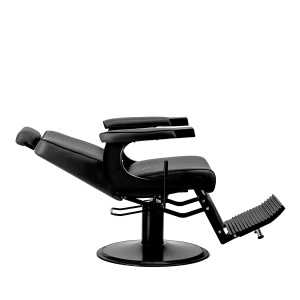 Scaun de frizerie Gabbiano Visionerio negru cu cadru negru - Img 7