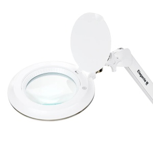 Lampă cu lupă Elegante 6031 cu 60 de LED-uri 3D SMD, completă cu suport reglabil și control al intensității luminii - Img 5