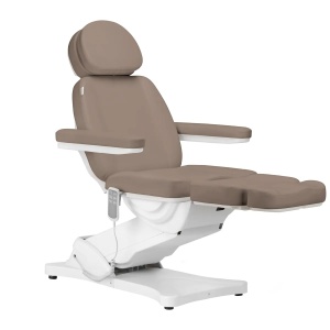 Scaun cosmetic electric Sillon Clasic 3 motoare maro - Img 12