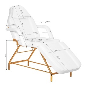 Scaun cosmetica Sillon 211 auriu - Img 5
