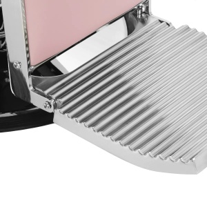 Scaun de frizerie Gabbiano Visionerio, cadru cromat roz - Img 4