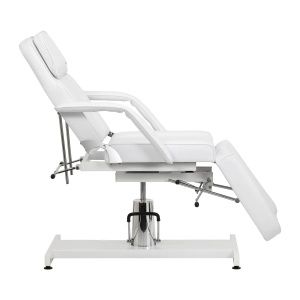 Scaun de pedichiură hidraulic Sillon 210 cu funcție de balansare și suport pentru picioare divizat, alb - Img 9