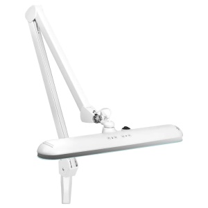 Lampă de lucru elegantă cu LED-uri 801-tl, cu intensitate și culoare a luminii albe reglate pe menghină