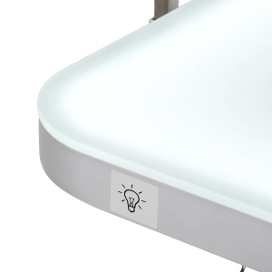 Masă electrică de îngrijire P4W 3 cu iluminare, albă - Img 7