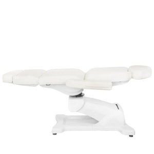 Scaun cosmetic electric Azzurro 869A rotativ cu 4 motoare, alb - Img 4