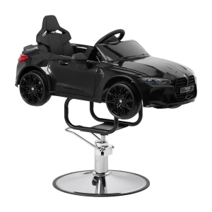 Scaun de coafură frizerie copii în formă de mașină Gabbiano BMW