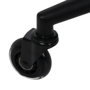 Scaun de coafură Gabbiano D054 negru cu bază neagră - Img 3