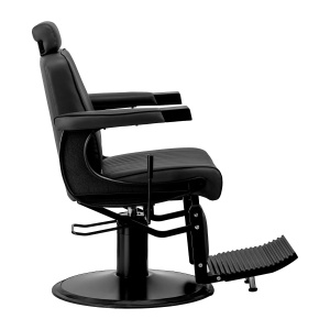 Scaun de frizerie Gabbiano Visionerio negru cu cadru negru - Img 11