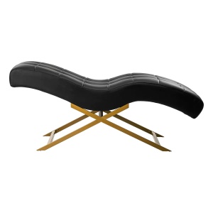 Scaun de tratament pentru gene Sillon negru cu bază aurie - Img 8