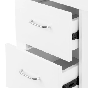 Masă cosmetică 324 cu absorbant de praf alba - Img 2