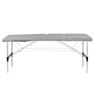 Masă de masaj pliabilă BALANCE din aluminiu, 3 segmente, gri - Img 5