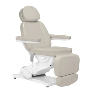 Scaun cosmetic electric Sillon Clasic cu 3 motoare, bej - Img 12