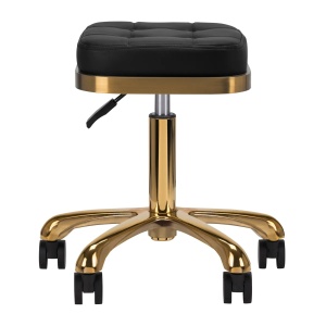 Scaun cosmetic M-1645 negru auriu - Img 3