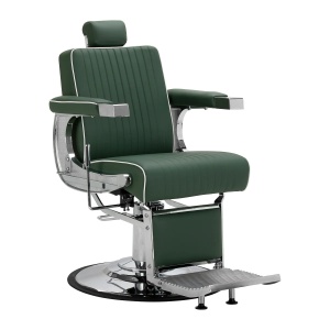 Scaun de frizerie Gabbiano Visionerio, cadru cromat verde