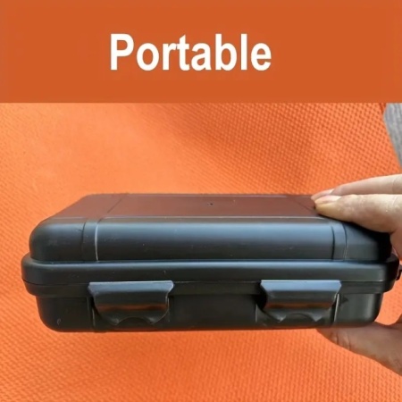 Humidor de calatorie de culoare negru, robust, cu cutter inclus