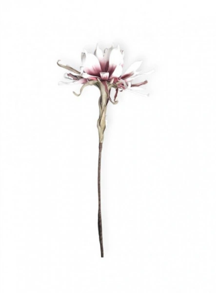 Floare decorativa Echeveria lila-alb ,planta artificiala foam, H100 cm - Img 2