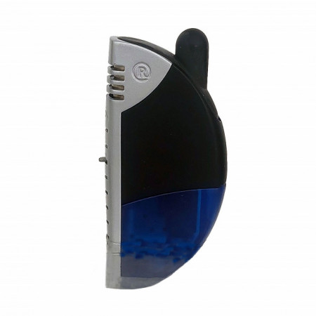Bricheta Ronson Turbolite, negru cu argintiu, bazin transparent, sistem turbo