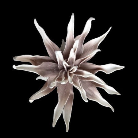 Floare decorativa ,floare artificiala foam Dahlia, maron-taupe ,L90cm - Img 2