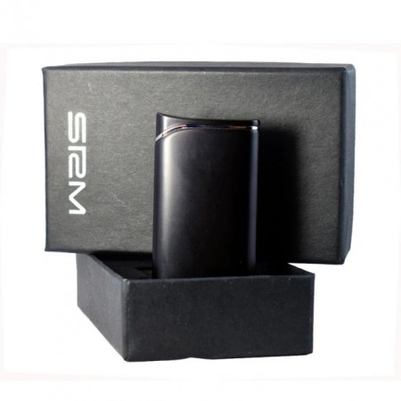Brichetă Sarome SRM 119 B, culoare negru satinat, piezoelectrica, prezentare in cutia cadou de culoare neagra