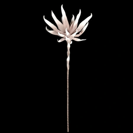 Floare decorativa ,floare artificiala foam Dahlia, maron-taupe ,L90cm - Img 4